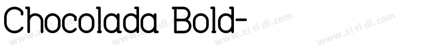 Chocolada Bold字体转换
